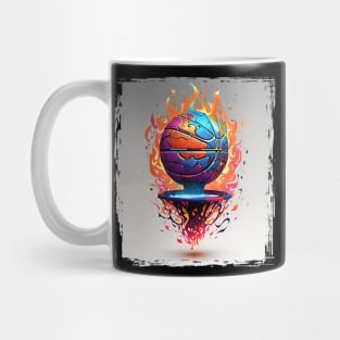 Flame Basketball Mug